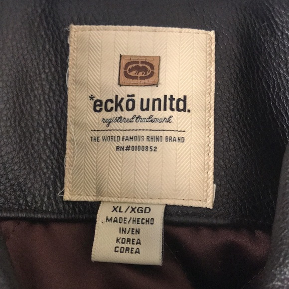 Ecko Unlimited Leather Jacket - Picture 4 of 5